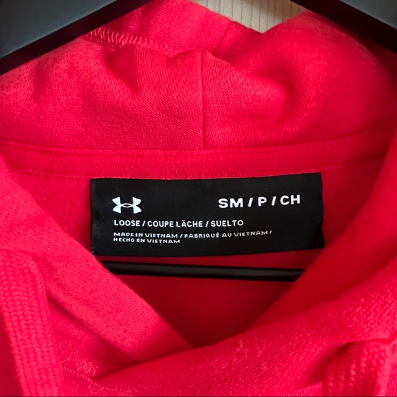 NWOT Maryland Under Armour Hoodie Red Pullover Sweatshirt Size S - Picture 3 of 5